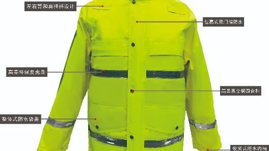 三層復(fù)合布棉服雨衣，御寒防水雙保障